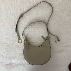 New leather taupe purse
